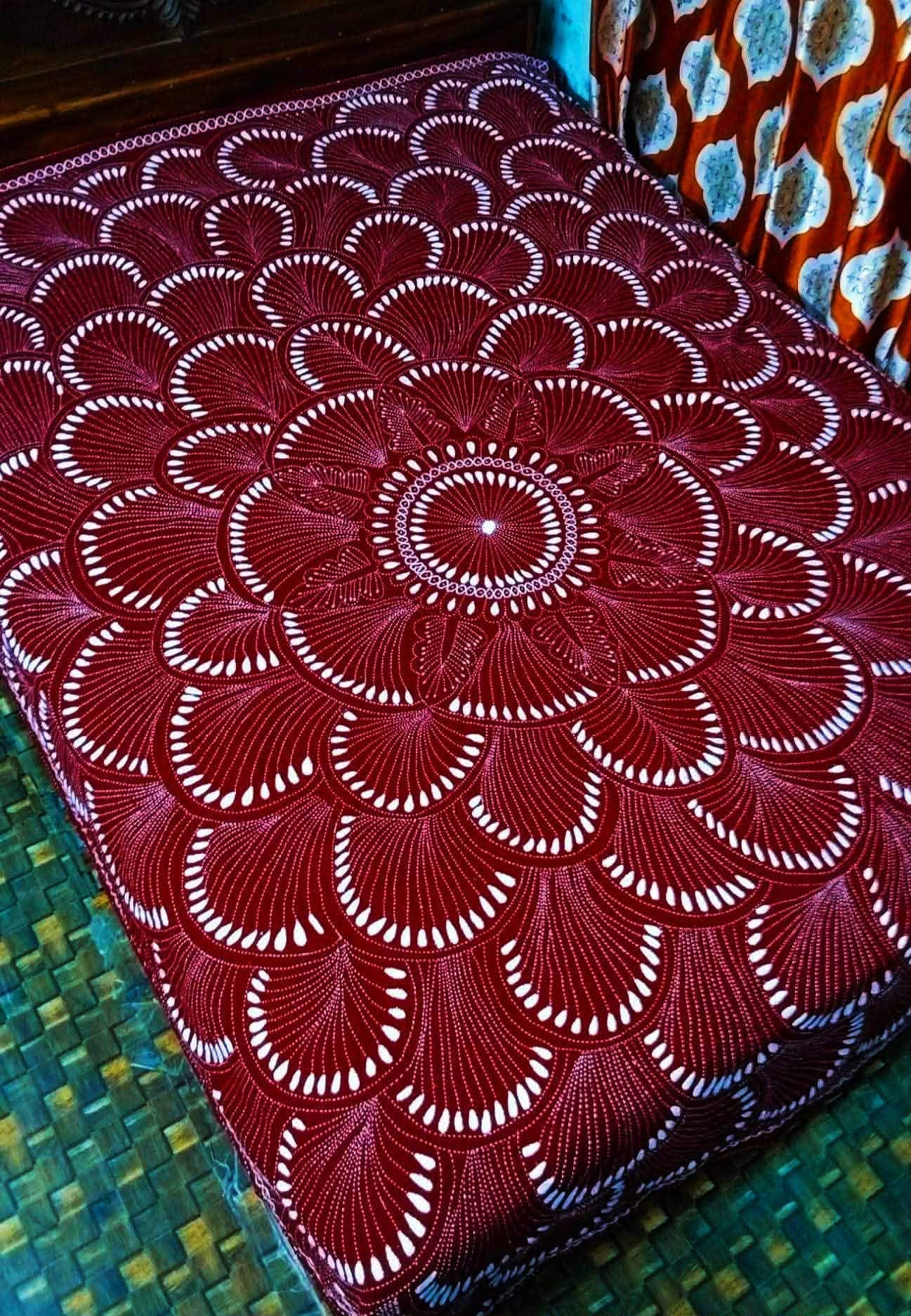 Maroon Mandala Baby Nakshi Kantha
